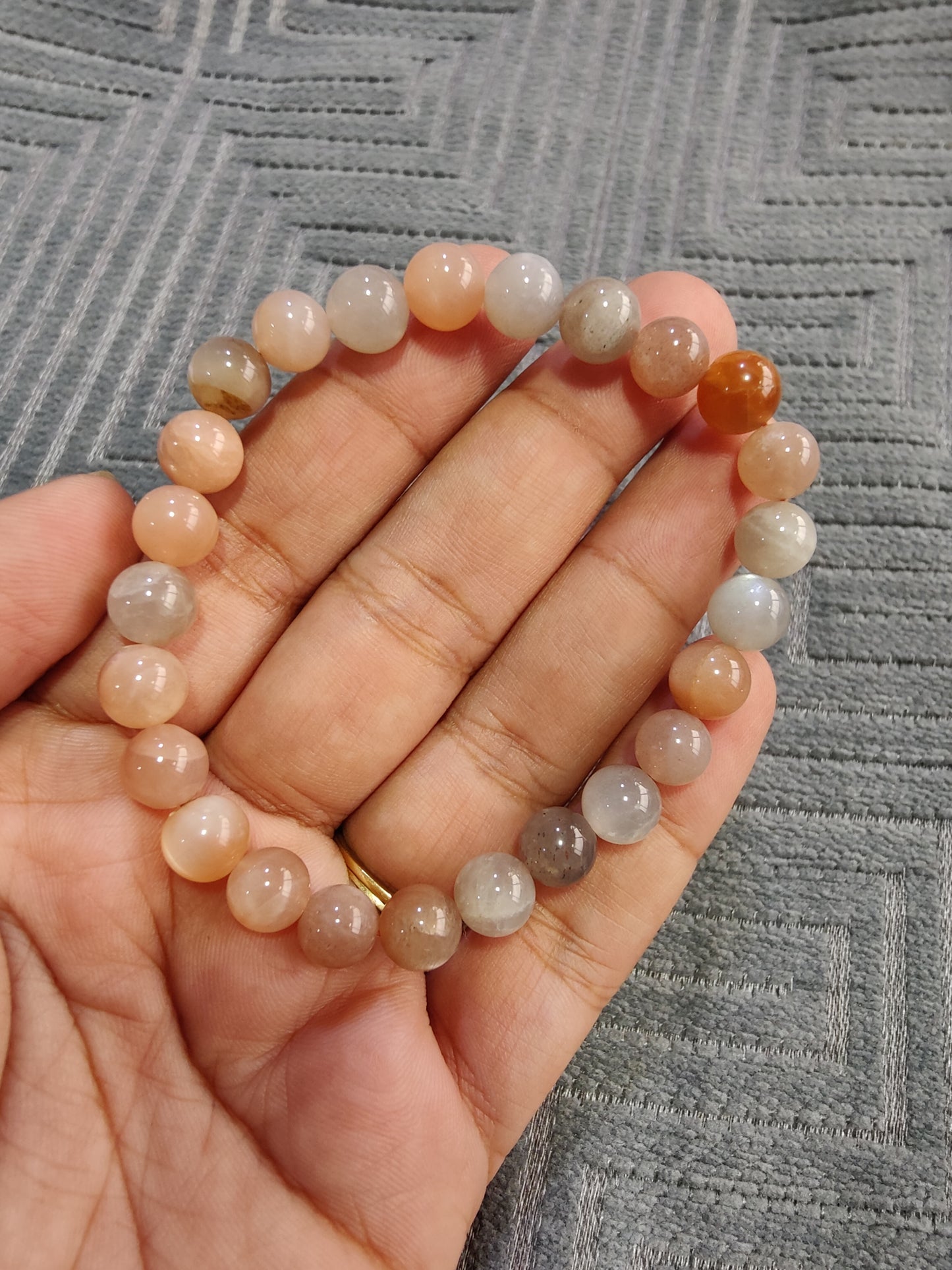Hormonal Balance Peach Moonstone Bracelet