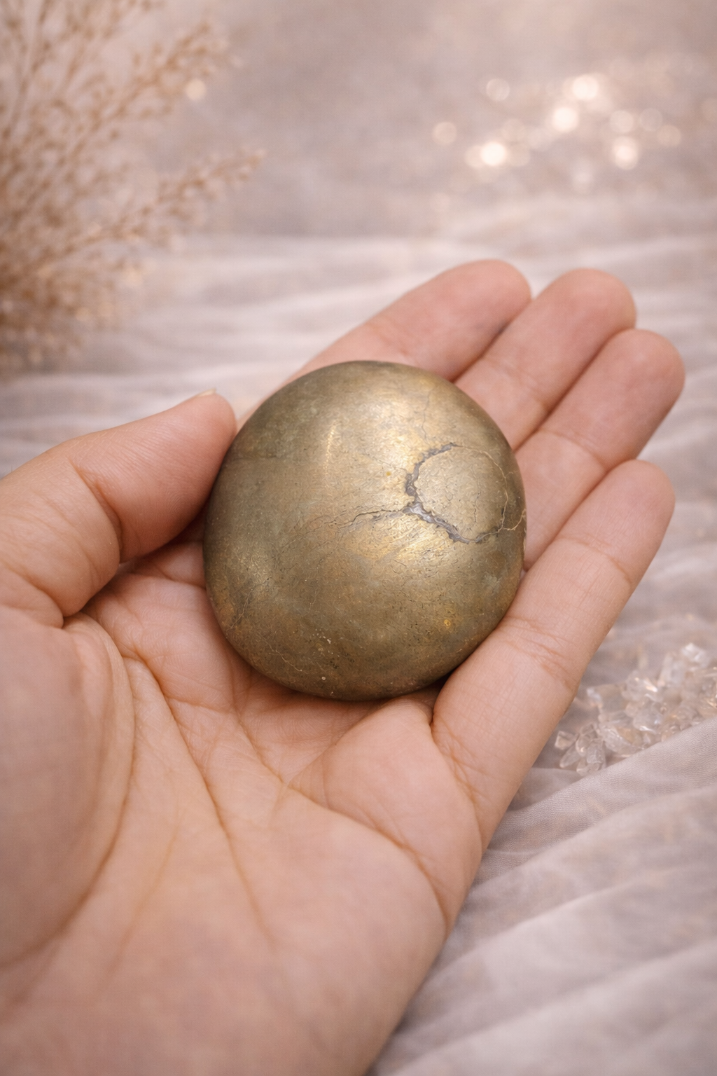 Pyrite Palm Stone (Small)